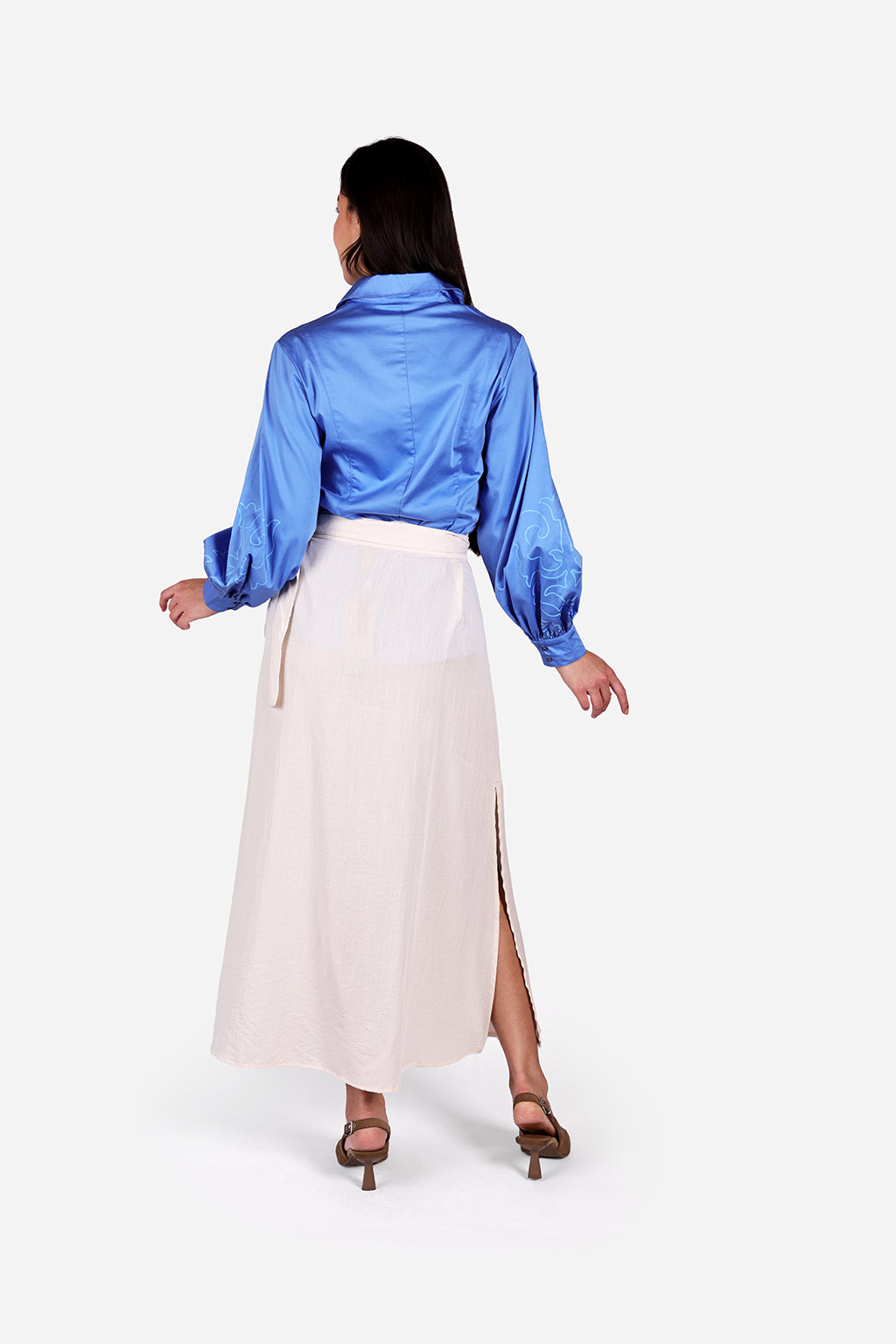 GN-AW Blouse Poplin Blue