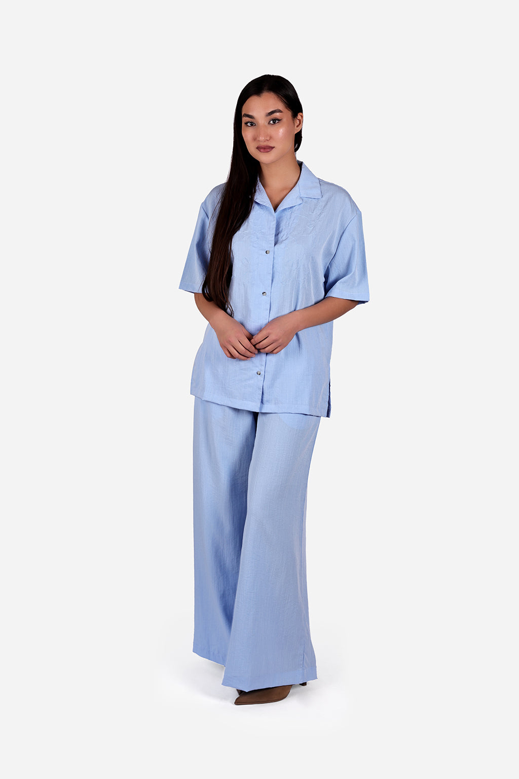 GN-AW Trousers Linen Light Blue