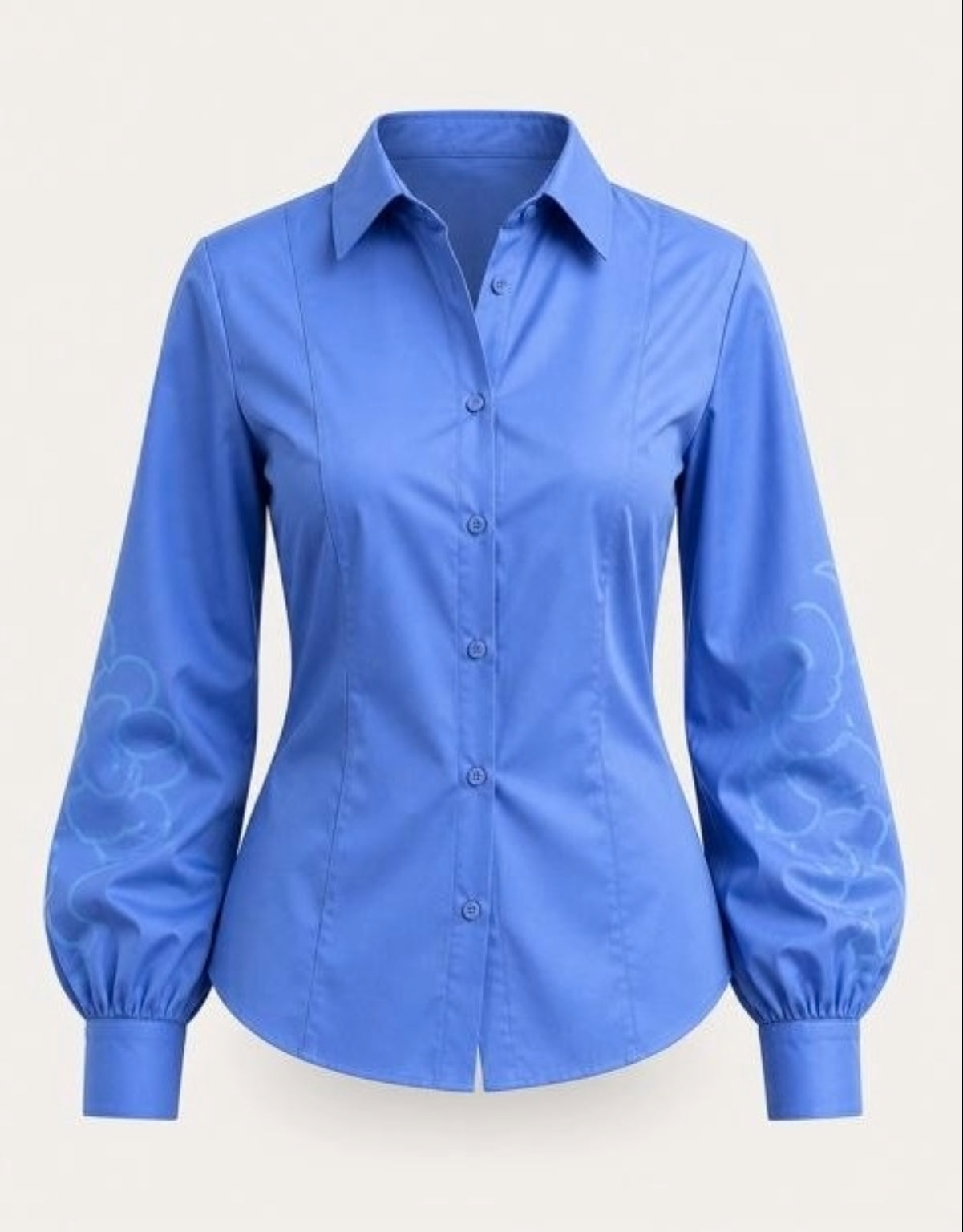 GN-AW Blouse Poplin Blue