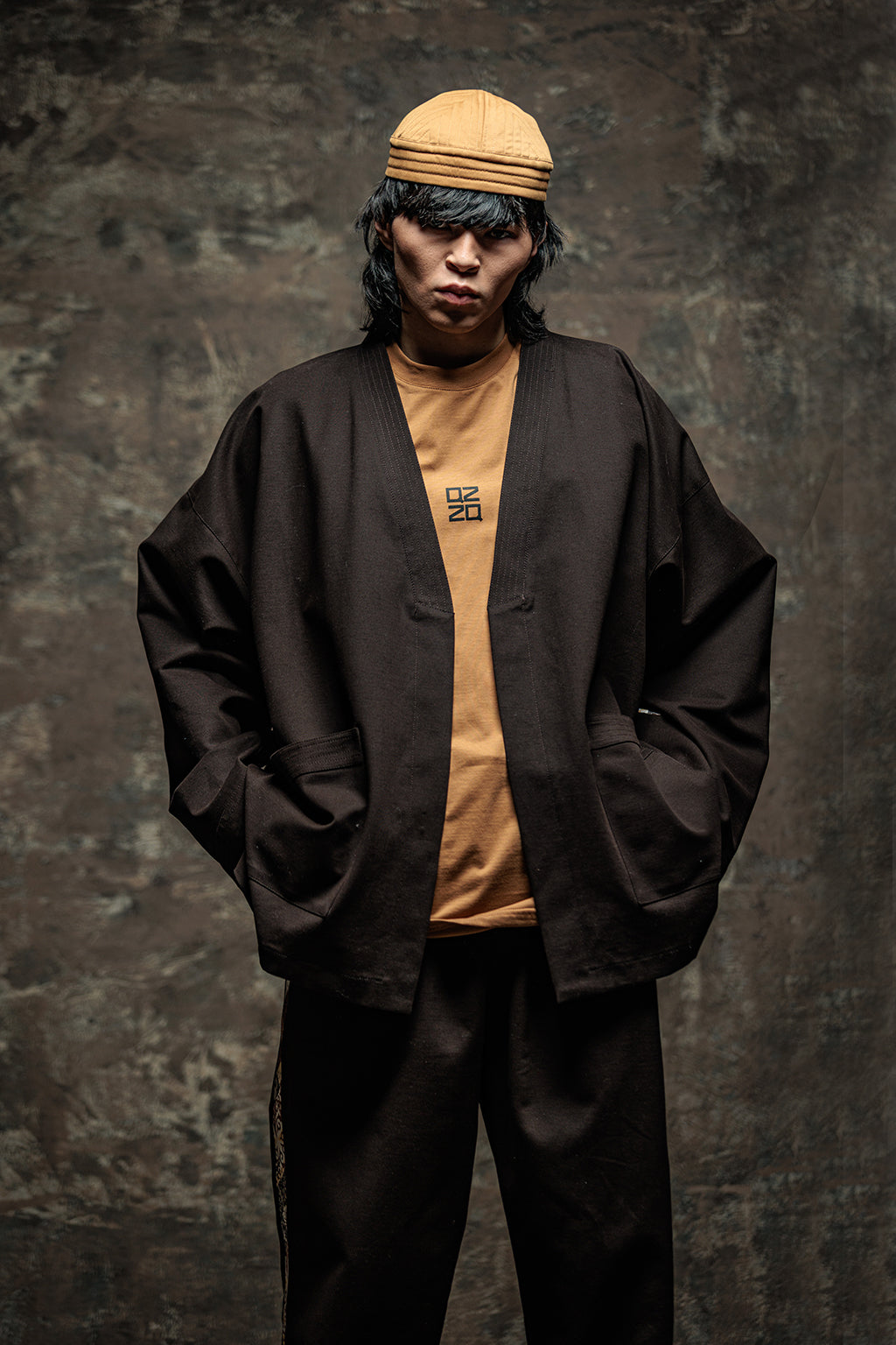GN-AW Suit Gabardine dark Brown L