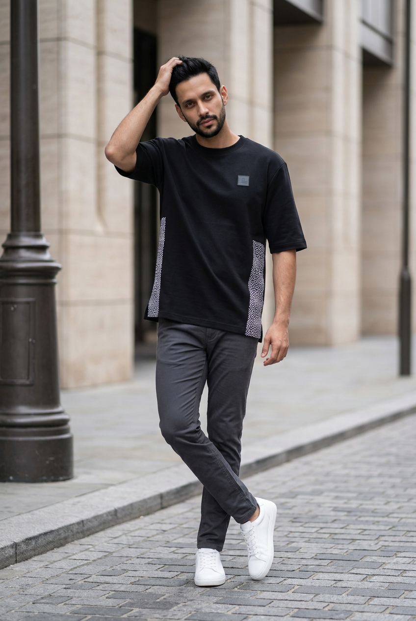 Fleece Sweat-shirt - Black