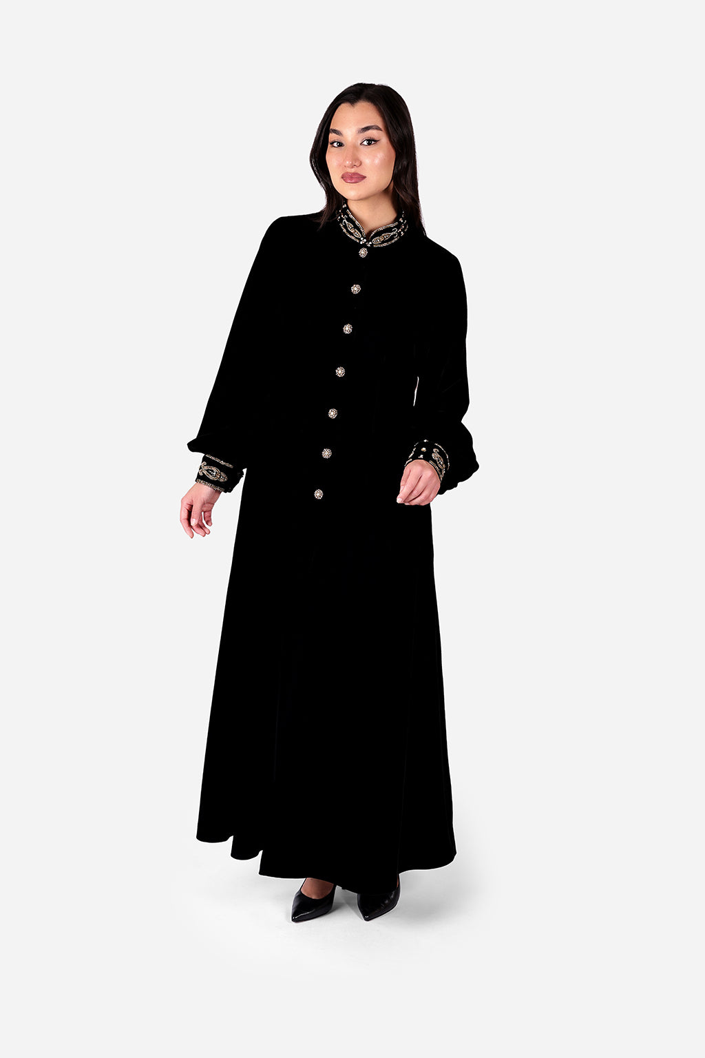 Nurshah - Chapan black pattern "Ayzere"