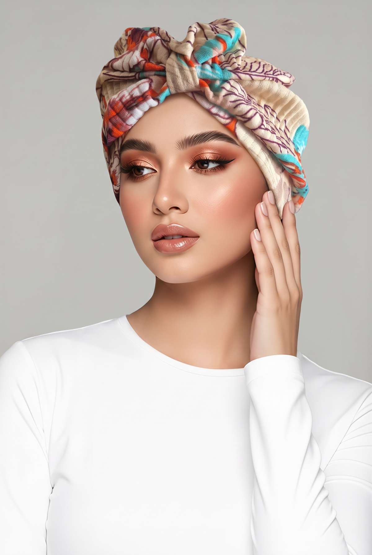 Turban with Bow