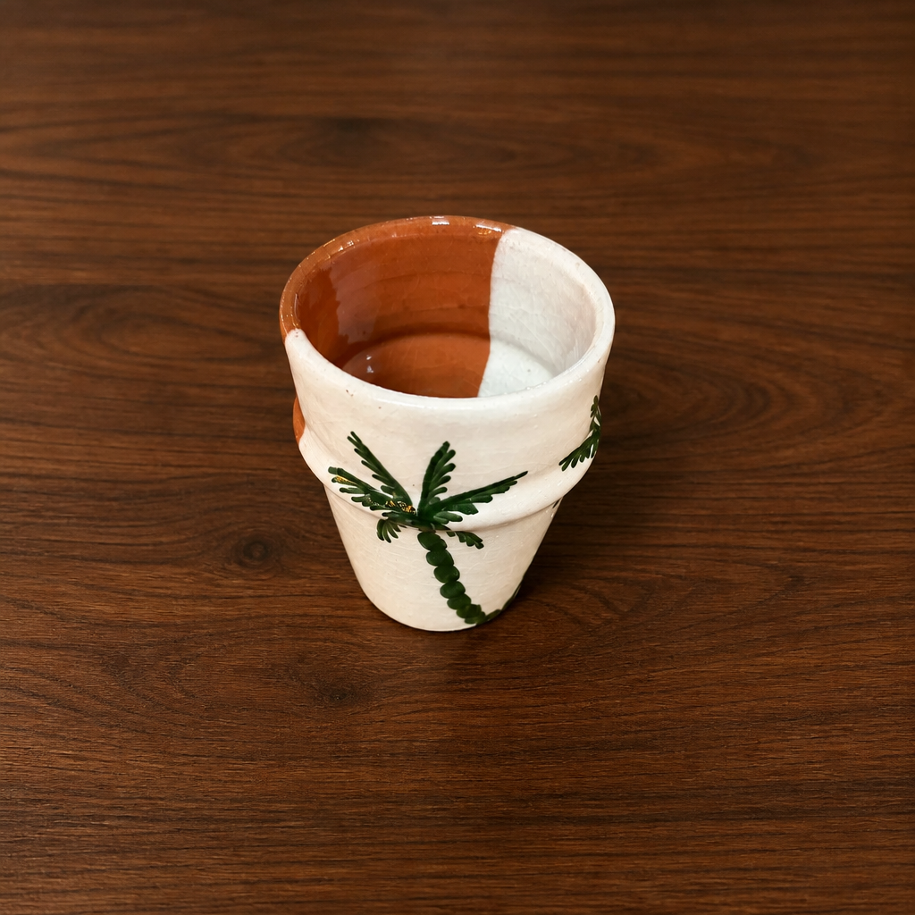 Ceramic Mug with Palm Trees
