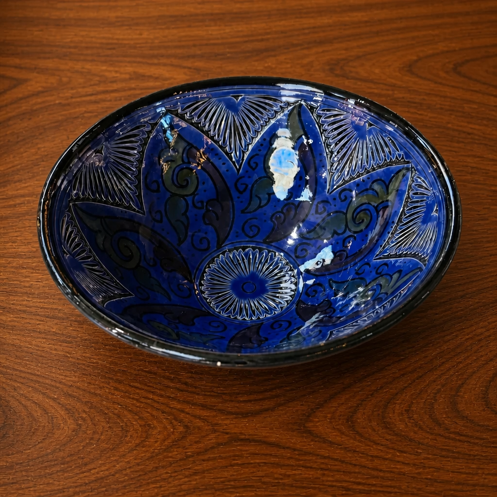 Designer Fruit Bowl - Blue