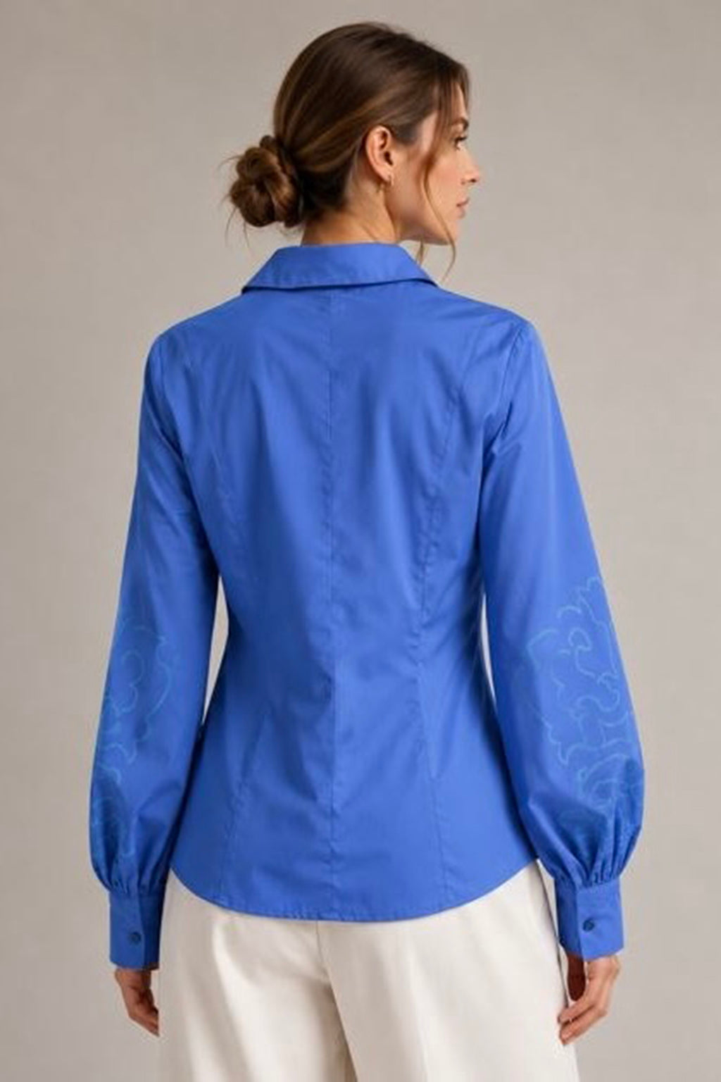 Poplin Blouse - Blue