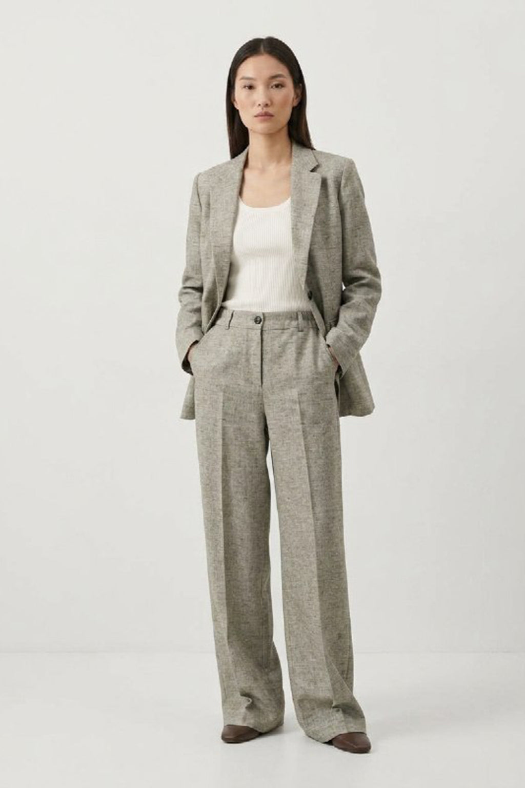 GN-AW Ivory Trousers Linen Ivory