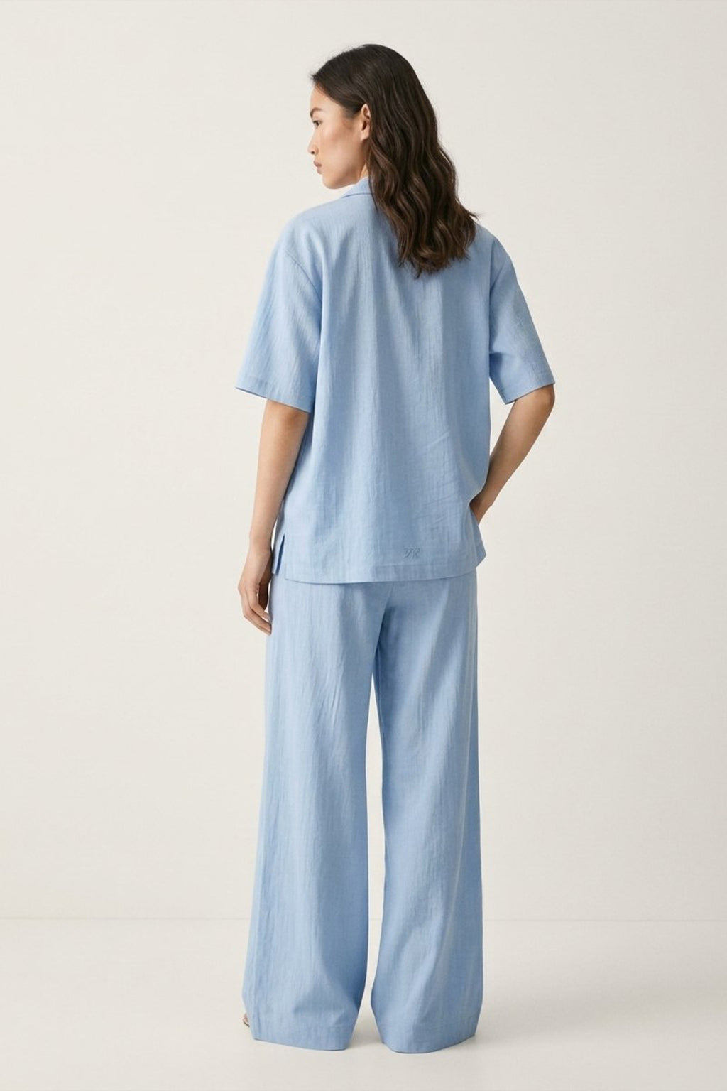 GN-AW Trousers Linen Light Blue