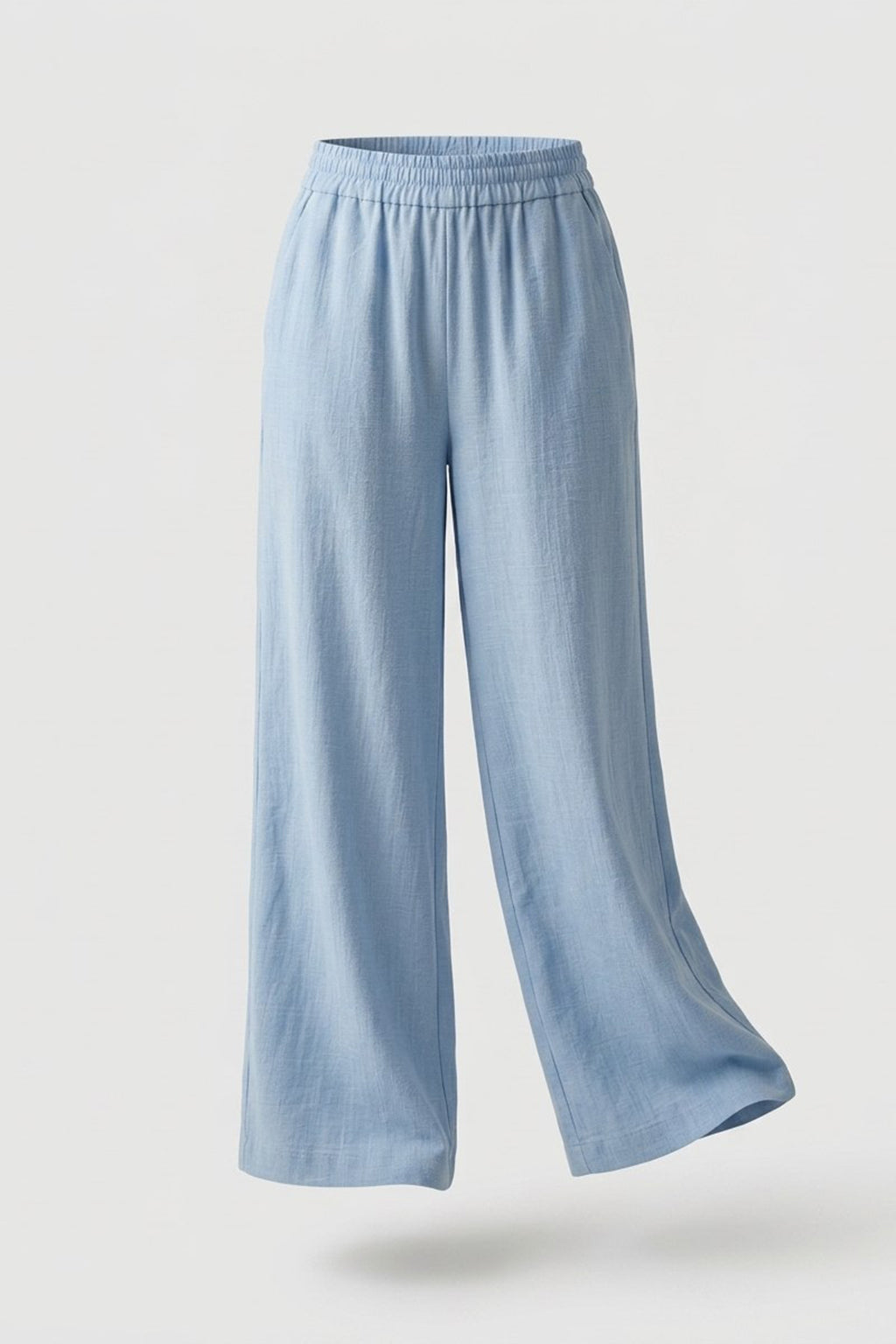 Linen Trousers - Light Blue