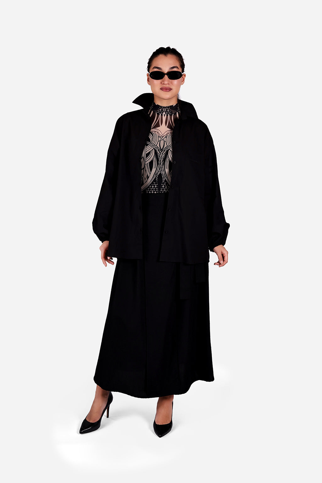 GN-AW Black Skirt Voil Black