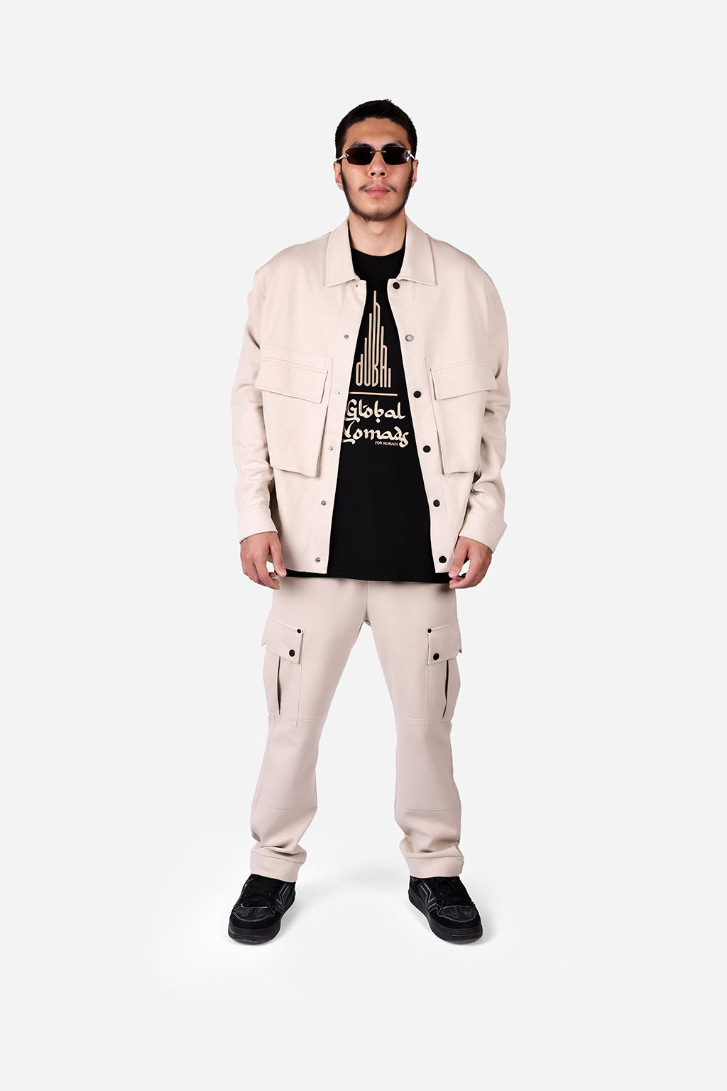 GN-AW Interlock Overshirt Stone
