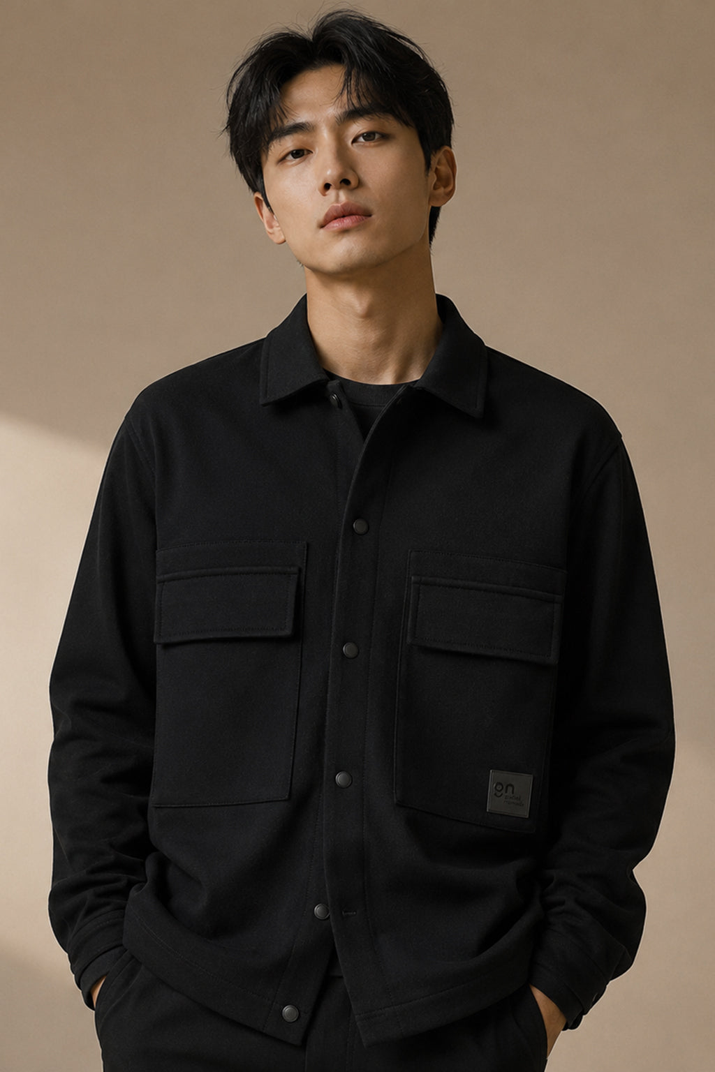 GN-AW Interlock Overshirt Black S