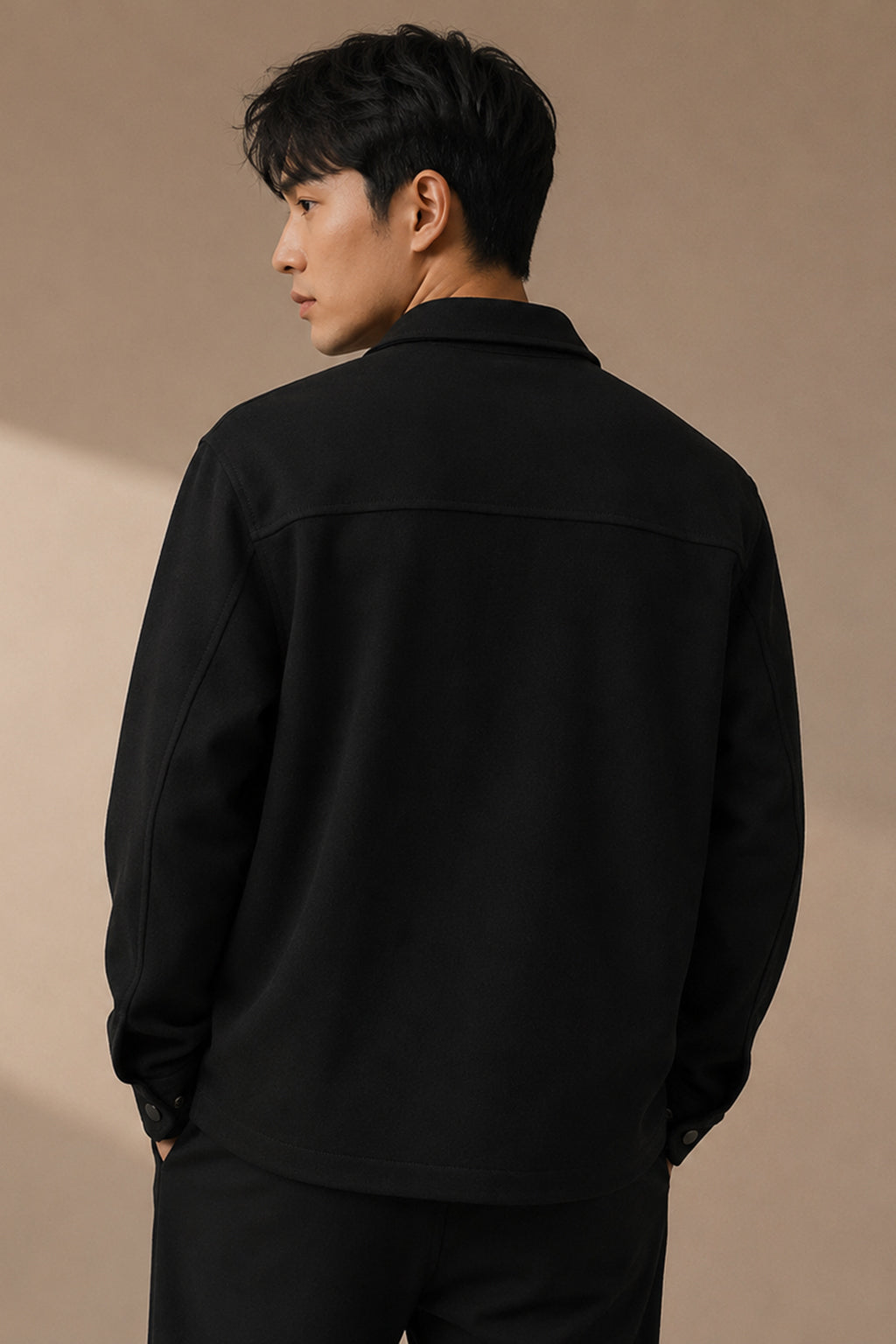 GN-AW Interlock Overshirt Black S