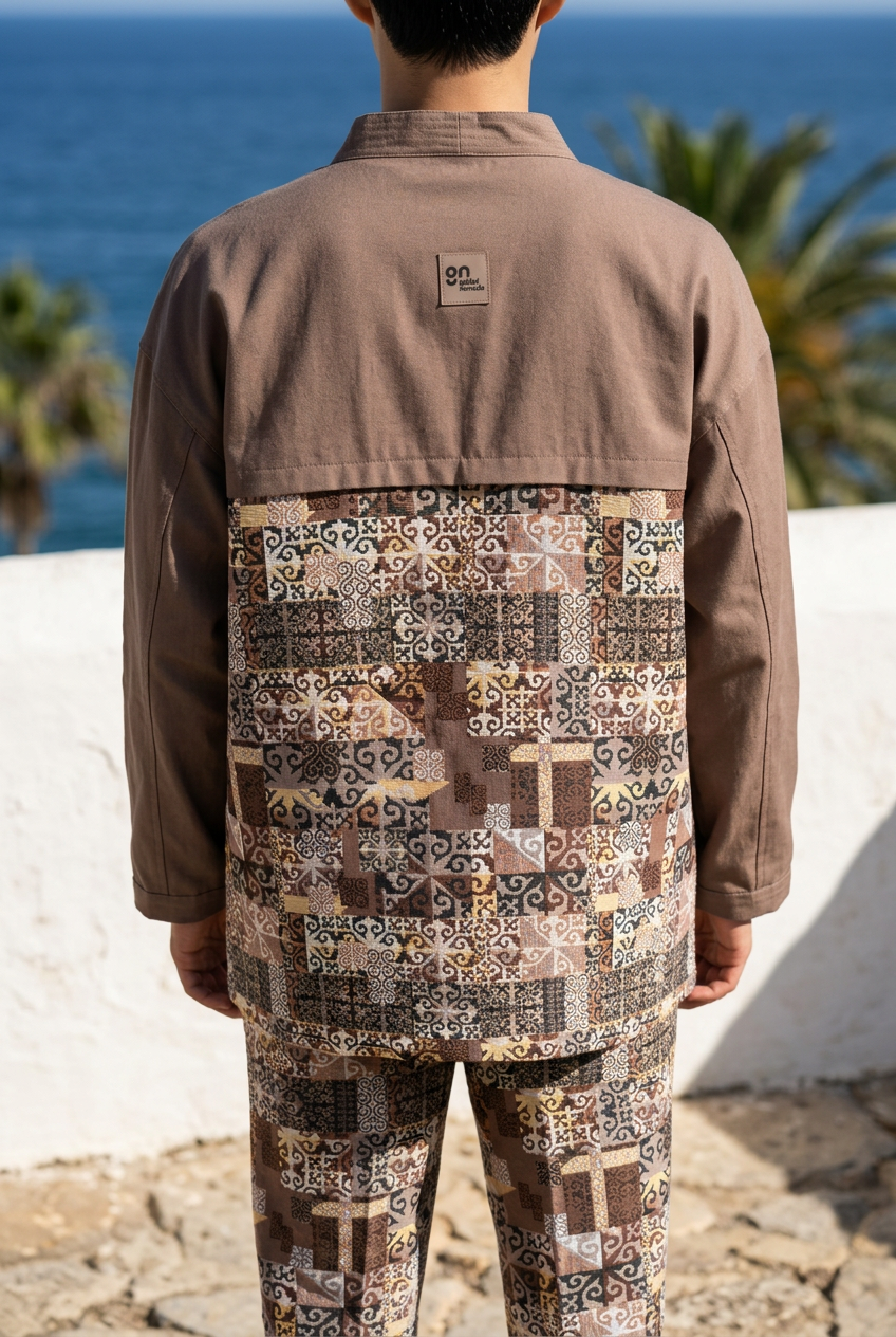 Gabardine Suit -  Latte