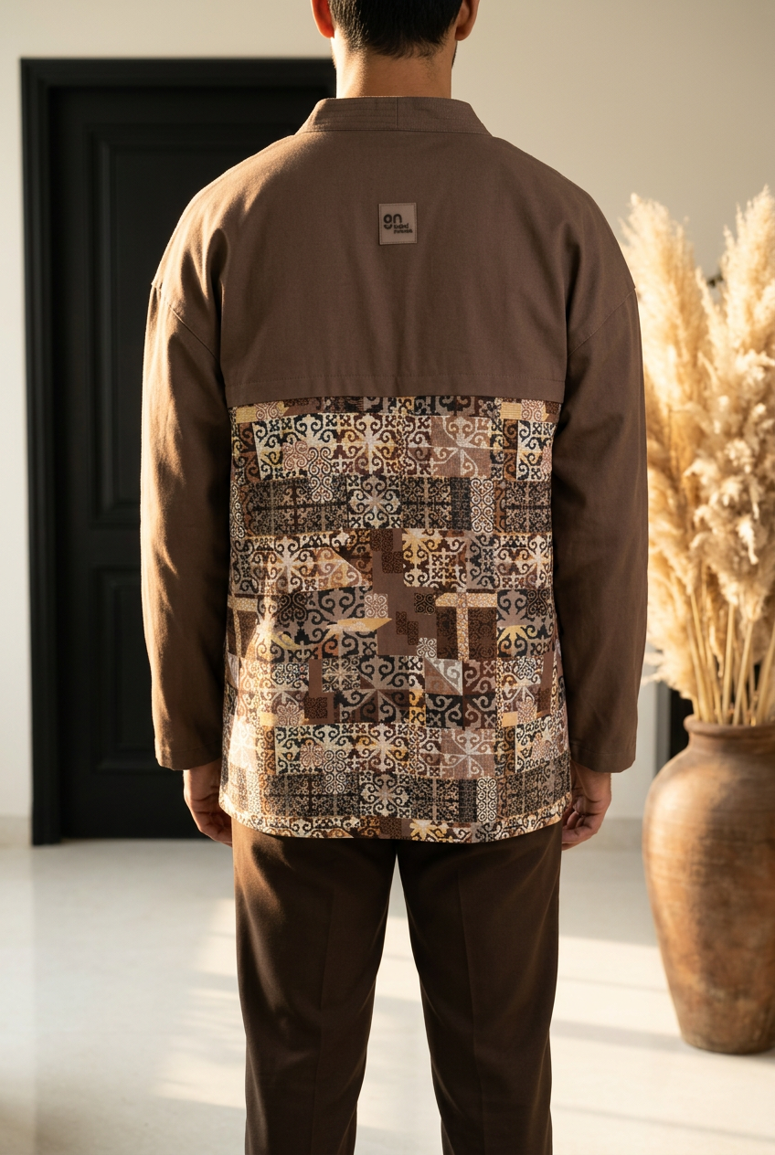 Gabardine Suit -  Latte